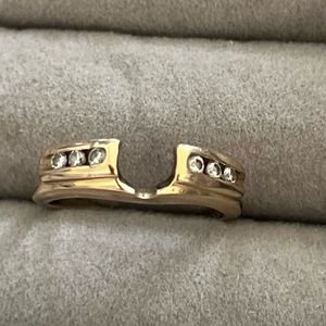 14k yellow gold ring wrap/enhancer size 6